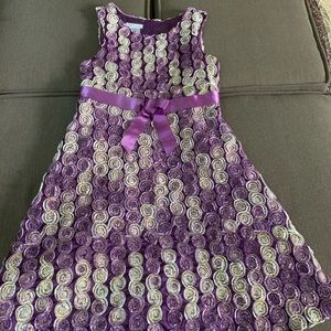 Purple swirl dress